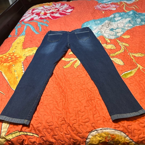 Dark‎ Blue Denim Jeans Capris - Picture 1 of 10
